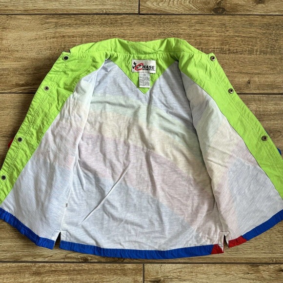 CHASE AUTHENTICS Rainbow NASCAR Jacket Jeff Gordon Windbreaker youth S 8-10 - Picture 7 of 11